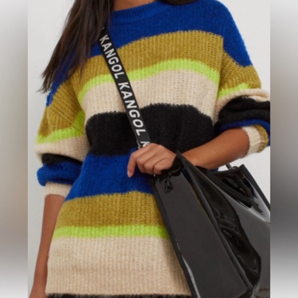 Kangol for H&M Cosy Oversized Striped Sweater